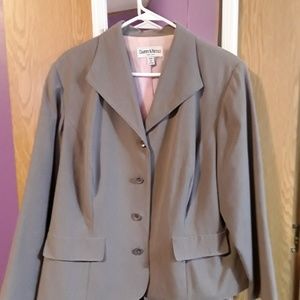 Gray suitcoat